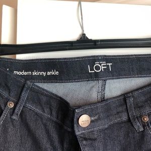 Ann Taylor Loft Ankle ZIP Skinny jeans